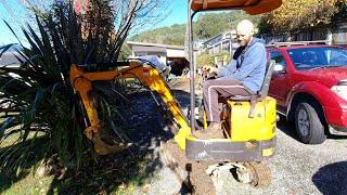 Digging out Stumps with the Worlds Cheapest Excavator