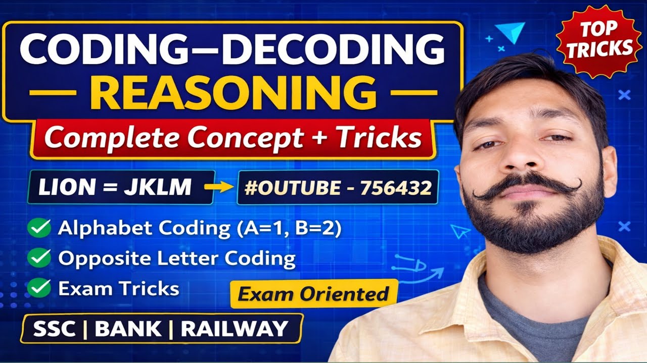 SSC | BANK | DEFENCE | UPSC Coding–Decoding Reasoning | Complete ...