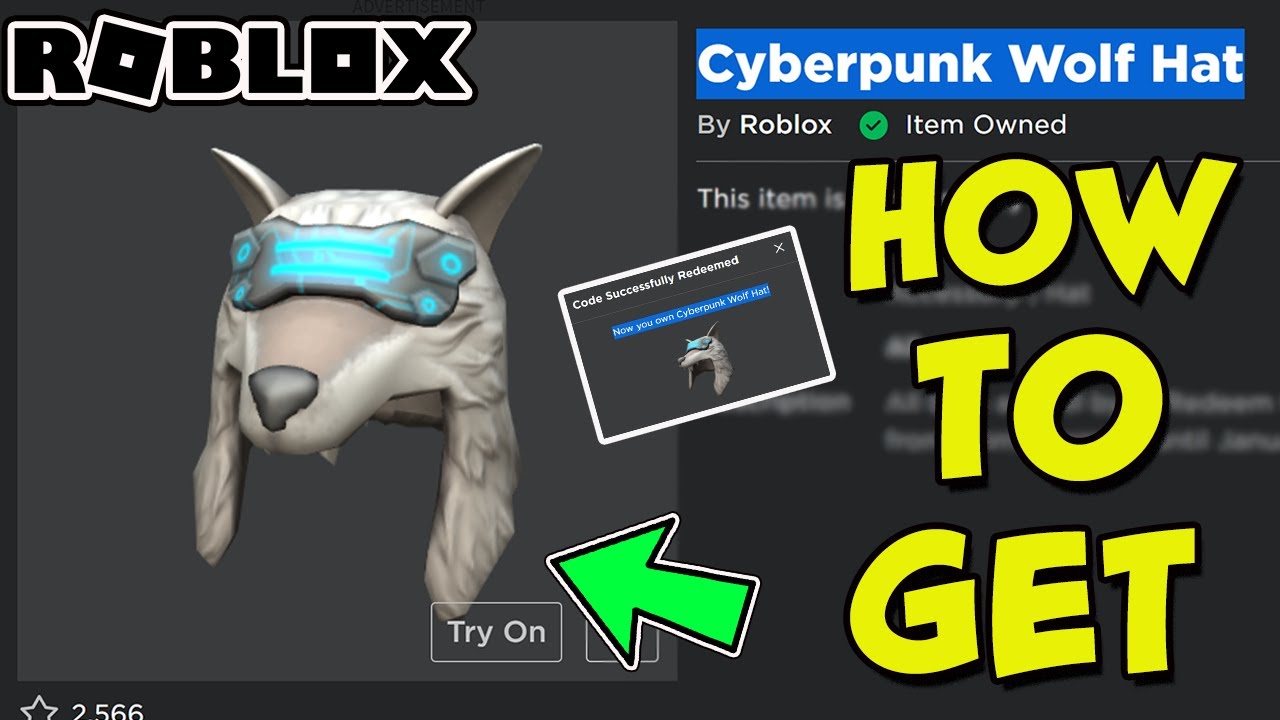 HOW TO GET THE CYPERPUNK WOLF HAT IN ROBLOX -  Prime Gaming BONUS  Item 