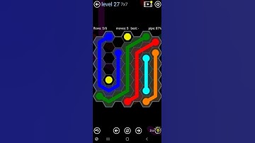How To Solve Flow Free Hexes Rainbow Pack Level 27 7x7 Board Walk Through Solution Walkthrough