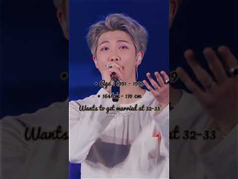 Namjoon's Ideal Type (2021)😇😱👑💜#BTS #Namjoon #RM #btsarmy #shorts #trending