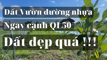 Đất xây nhà vườn Cần Giuộc Long An - Mặt tiền đường nhựa - cách SG 20km - Nở hậu - DT 1068m2