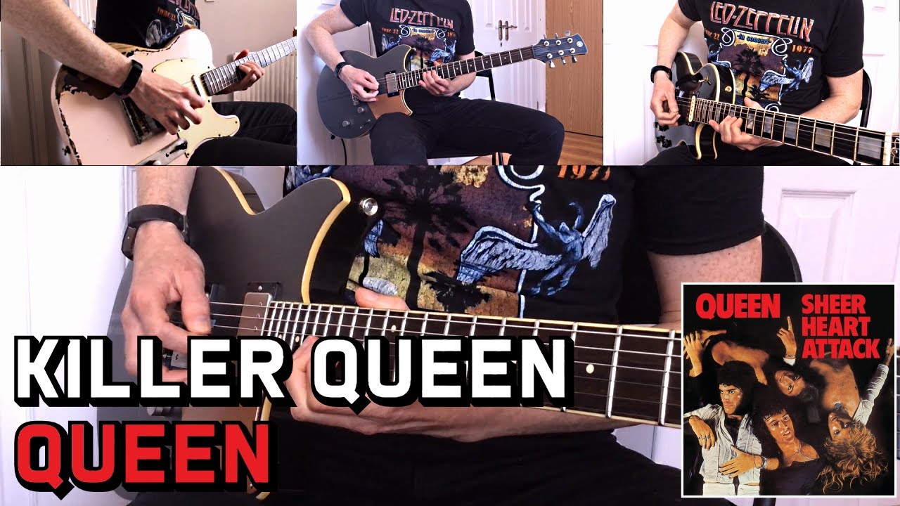 Queen - Killer Queen (Guitar Solo & Harmonies) Cover