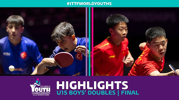 Ocal/Kahraman vs Zhou/Yu | U15 BD - Final | #ITTFWorldYouths 2025