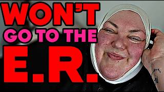 foodie beauty CANCELLED HER 12 HOUR STREAM & WON'T GO TO THE E.R. - livestream reaction