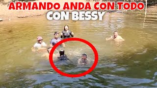 ⁣Bessy quería que la rescatara Julio de ser ahogada pero Armando se le adelanto. Parte 10