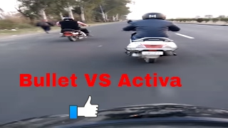 Bullet vs activa ll live race 2017 high speed 93 kmph highway nh ^_*
don't forget to like & share if you enjoy it subscribe :
https://goo.gl/7u796m