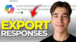 How To Export Microsoft Copilot Responses To Word Or Txt File 2026 | Step By Step