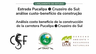 (ES) Webinar: Análisis Costo-Beneficio de la Carretera Pucallpa - Cruzeiro do Sul screenshot 4