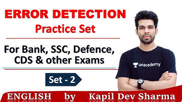 Error Detection Practice Set for Competitive Exams Set - 2 English by Kapil Dev Sharma
