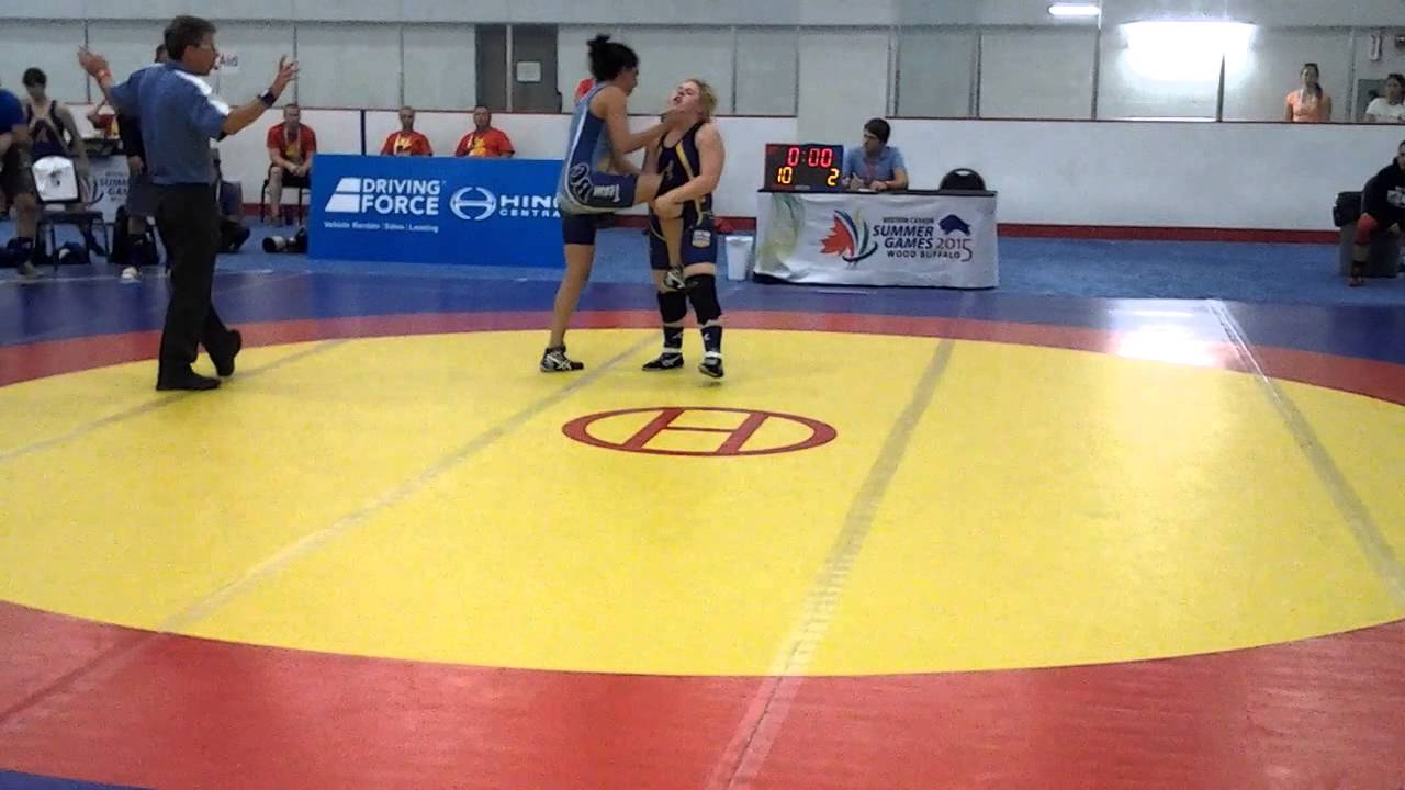 2015 Western Canada Summer Games 69 kg Lyric Atchison BC vs Cassie Fischer AB