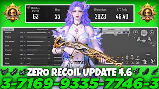 NEW UPDATE 4.6 CODE 🔥 PUBG MOBILE/BGMI SENSITIVITY SETTINGS 2026 | BEST SCOPE SENSITIVITY SETTINGS✅ screenshot 1