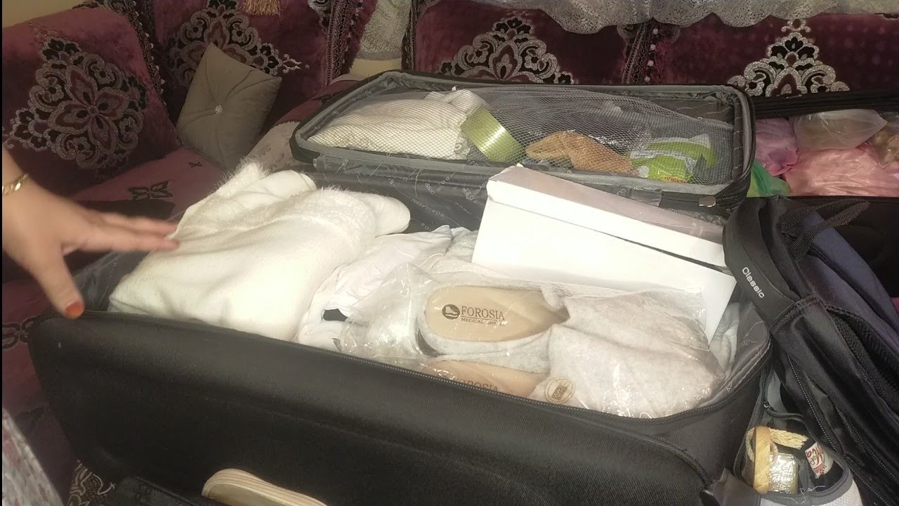 تجهيز حقيبة بسيطة للسفر لديار السعودية لأداء مناسك العمرة 🇸🇦وسمحو لي على الغياب