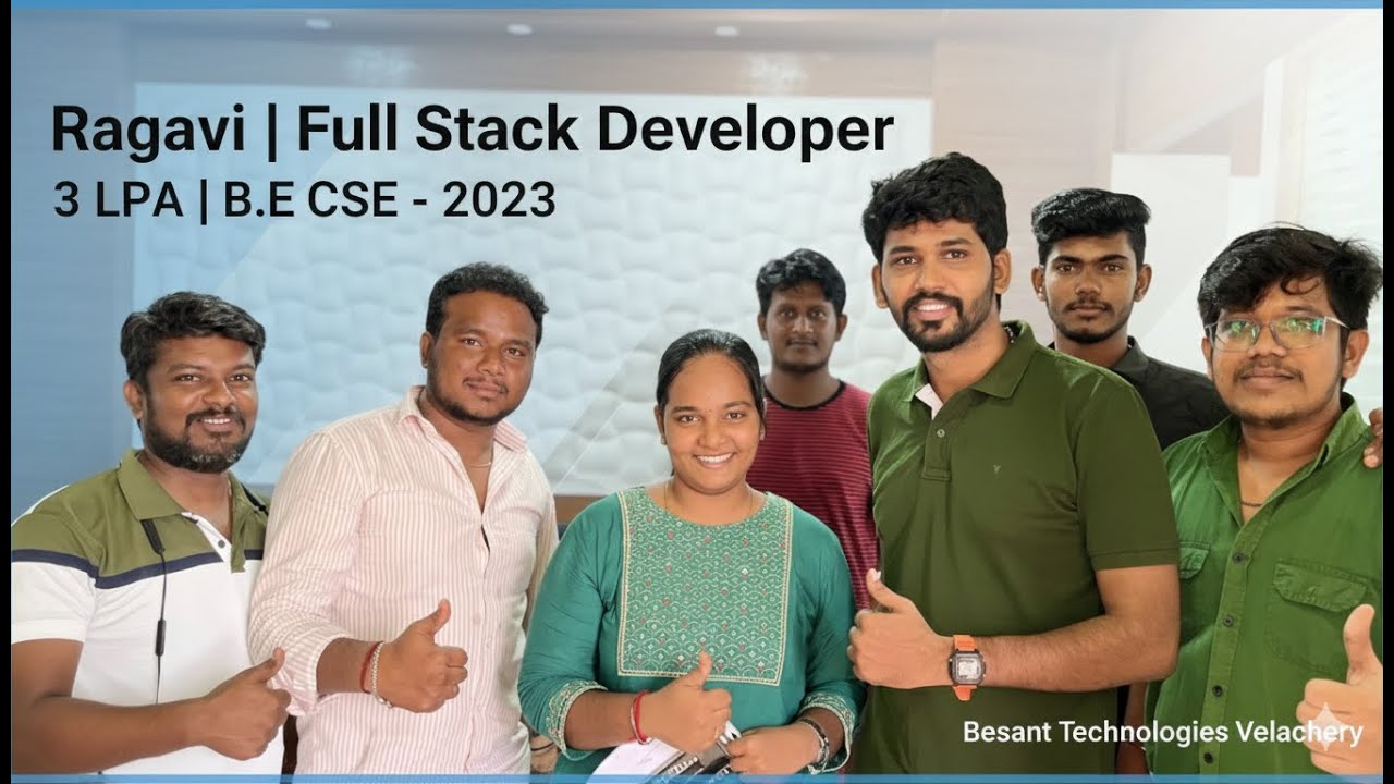 From Student to Software Engineer | Ragavi’s 3 LPA Full Stack Developer ...