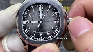 BBF工厂PP5167手雷丹东324一体机芯#SUPERCLONE#PatekPhilippe#Aquanaut
