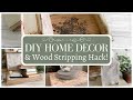 Diy home decor  wood stripping hack