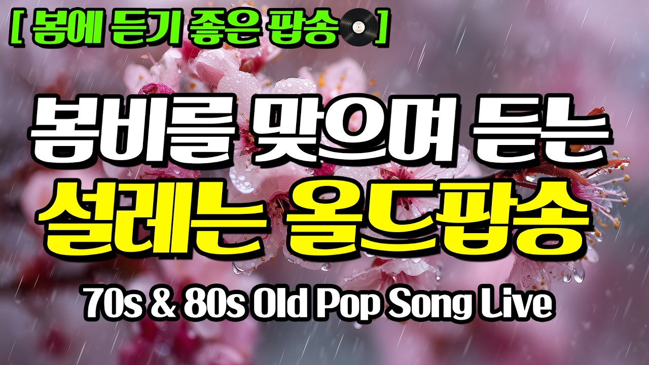 🌸봄비를 맞으며 듣는 추억의 7080 올드팝송 모음 🎵올드팝송ㅣ추억의팝송ㅣ7080팝송ㅣ감미로운팝송 #힐링팝송 #카페음악