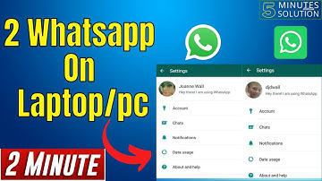 How to use two whatsapp on laptop 2025 | dual whatsapp windows
