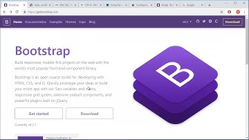 Bootstrap 4 Tutorial - 2 - Header, Footer & Standards