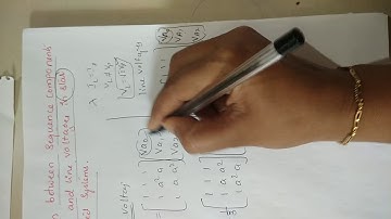 Relationship between sequence components of phase and line voltages in star connection
