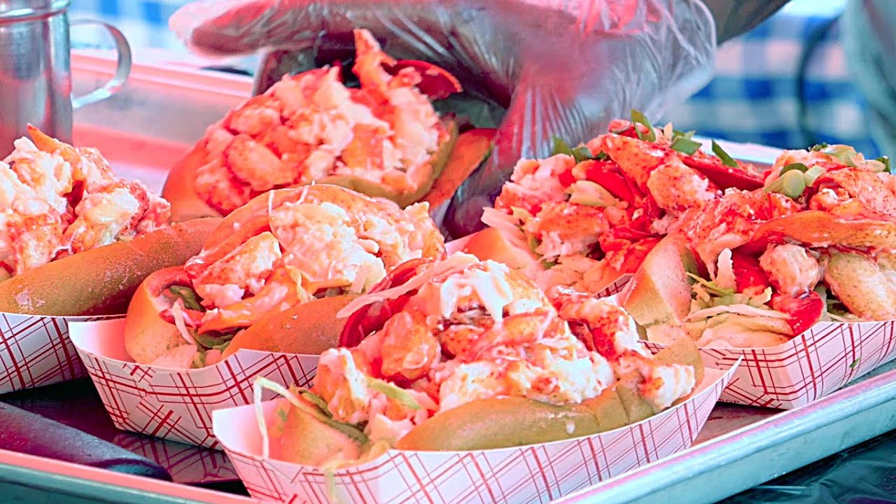 New York City Street Food Lobster Roll YouTube