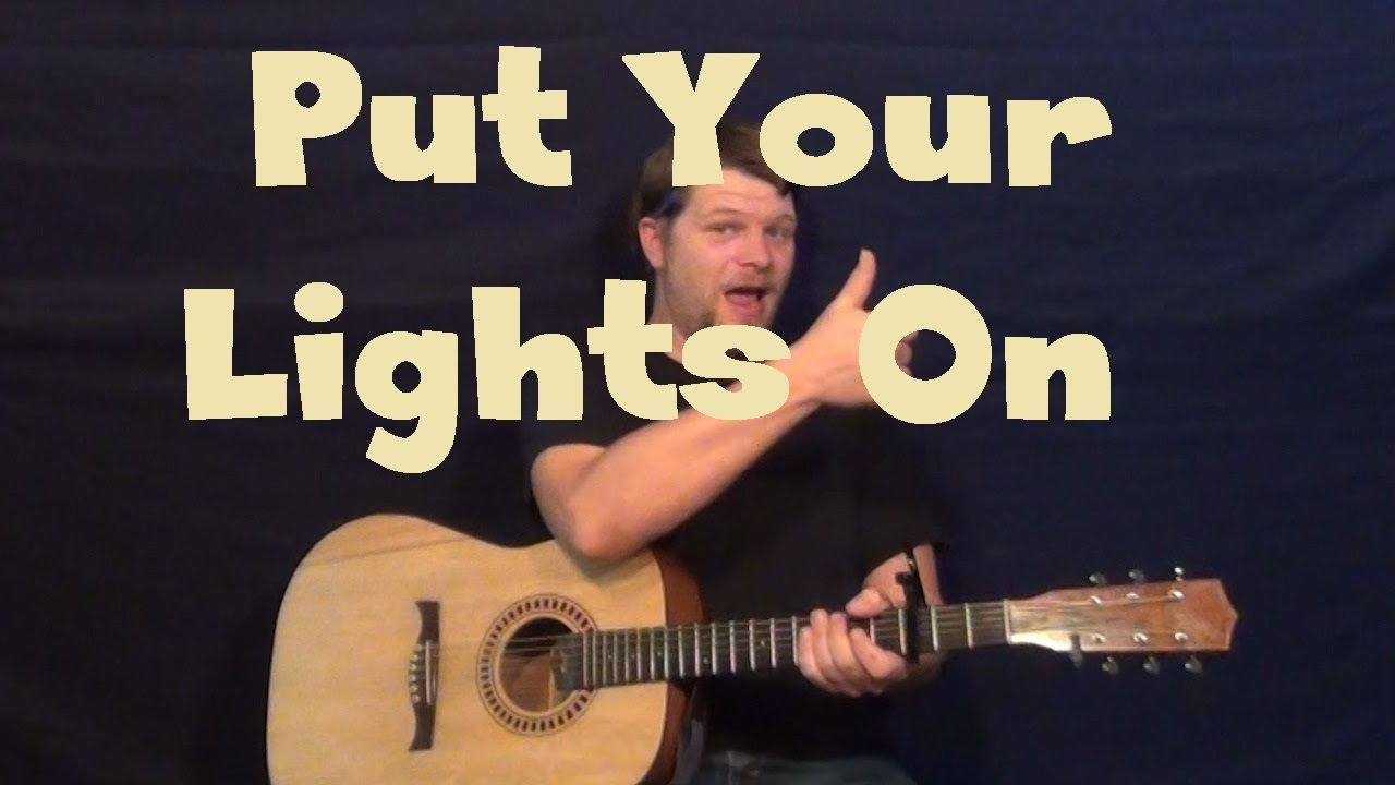 Put Your Lights On Santana ft Everlast Easy Guitar Lesson How to Play Tutorial