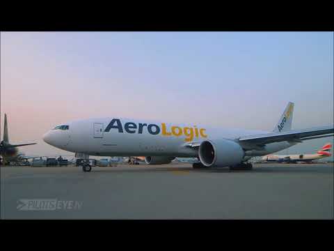 Hong Kong Leipzig AEROLOGIC BOX519 Boeing 777 F Takeoff at Hong Kong