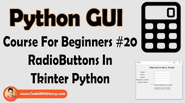 Creating RadioButtons In Tkinter | Python Tkinter GUI Tutorial In Hindi #20