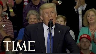 Trump Talks About Being More Presidential Than Any President & Health Care At Ohio Rally | TIME
