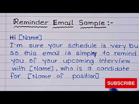 How To Write An EmailReminder Email Sample!What Is A Gentle Reminder In Email !