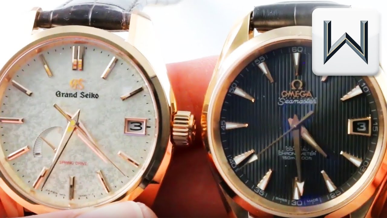 Omega Seamaster Aqua Terra vs Grand Seiko Spring Drive USA Edition SBGA384,  . - YouTube