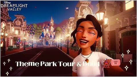 Floating Island Tour + Speed Build | Disney Theme Park inspired | Disney Dreamlight Valley🎡