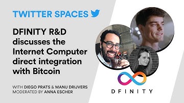 Twitter Spaces Replay: DFINITY R&D Discusses the Internet Computer Direct Integration with Bitcoin