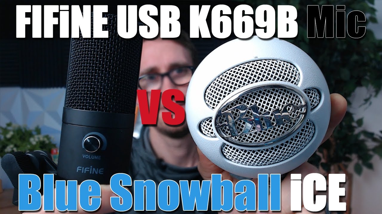 FIFiNE USB K669B Mic VS Blue Snowball iCE Microphone Review