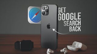 How to Get Google Search Bar Back on Safari on iPhone (tutorial)