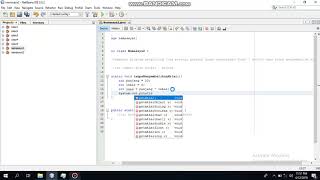Program java menghitung luas persegi panjang dengan fungsi / method tanpa mengembalikan nilai