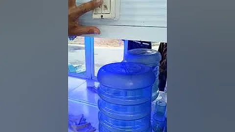 cara mudah mengatasi saluran buang pada isi ulang galon ..yang tersumbat.