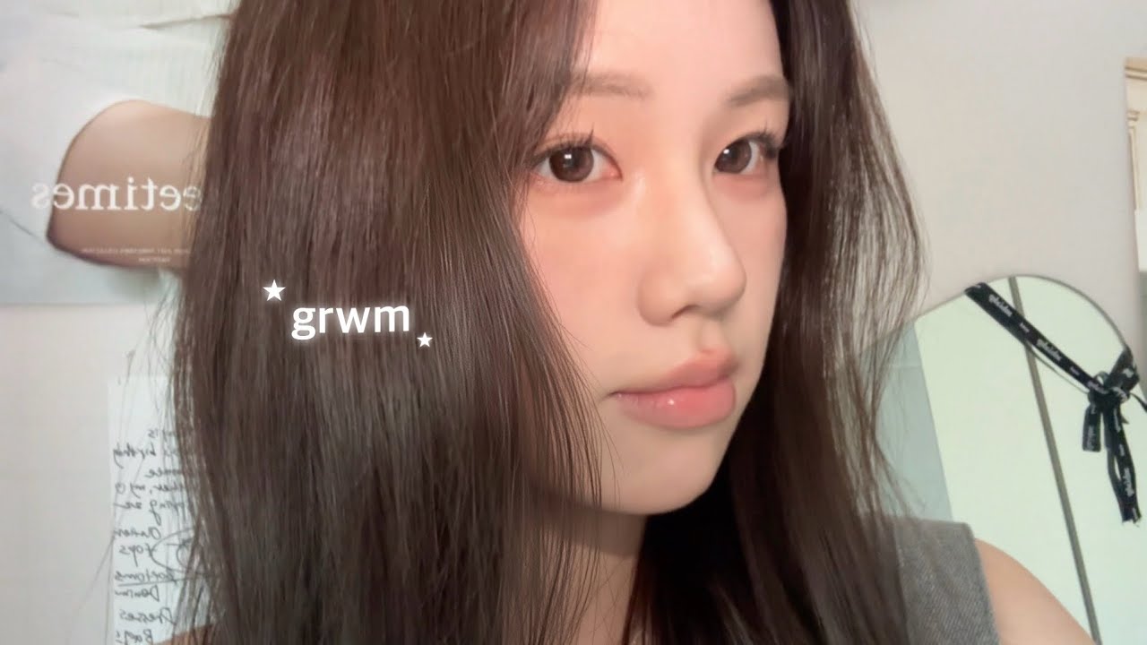웜미녀 메이크업 염색하고 첫 grwm ࣪ ˖👼🏼