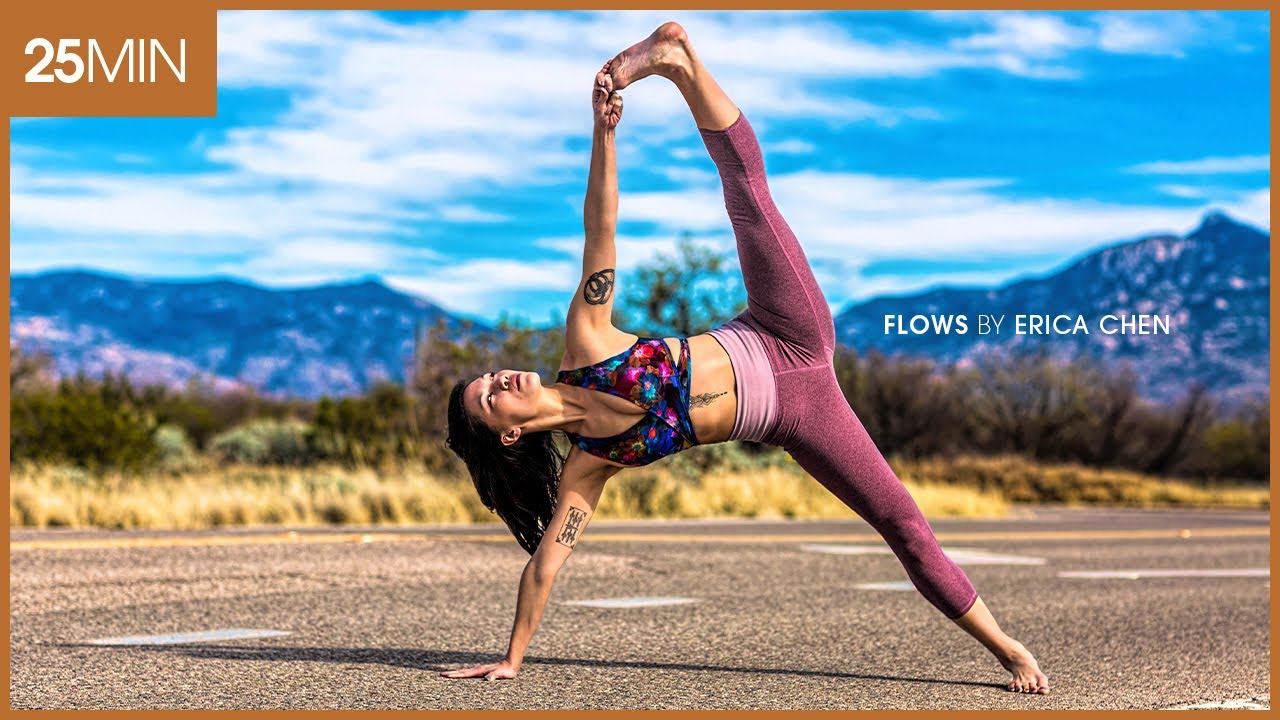 25 минут йоги | Быстрая подготовка к позе «Вытянутая рука к большому пальцу ноги»