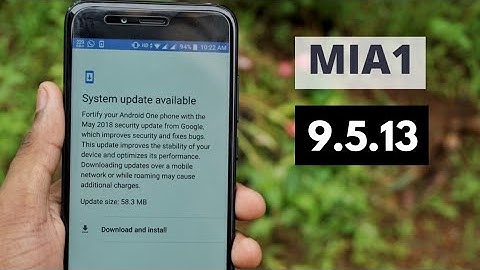 Xiaomi MiA1 2nd May Update | 9.5.13 Stable Update - Still No Android 8.1😫