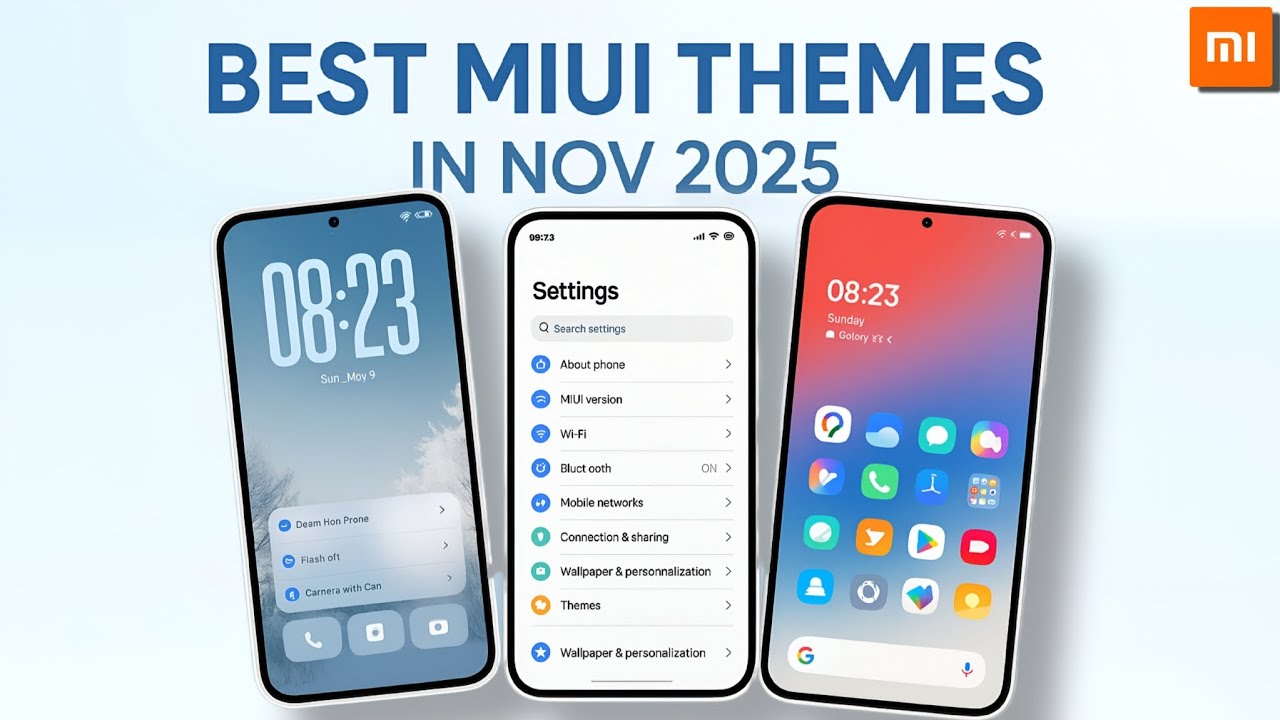 Лучшие темы оформления HyperOS для телефонов Xiaomi | Выпуск за ноябрь 2025 г.