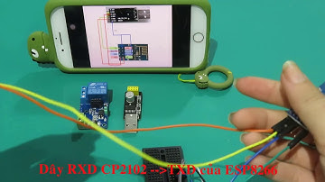 Hướng dẫn cách nối dây nạp code từ USB module To ESP8266 WIFI sang CP2102.