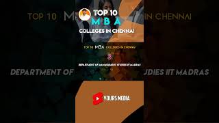 Top 10 MBA Colleges in Chennai | youtubeshorts shorts Mba