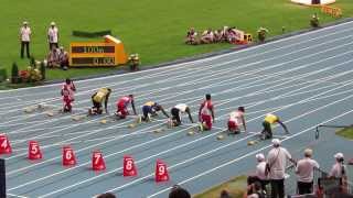 Видео Забег на 100 метров - Усейн Болт (Usain Bolt). Чемпионат мира по легкой атлетике в Москве - 2013 (автор: Виталий Шведун)