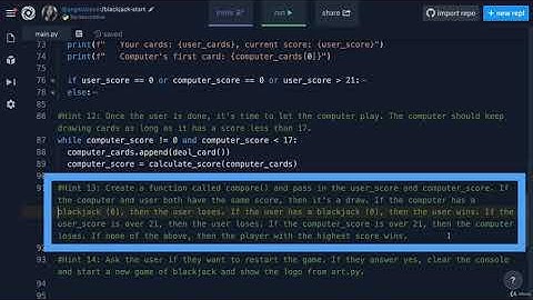 Hint 13 Solution Walkthrough | 100 Days of Code: The Complete Python Pro Bootcamp for 2022