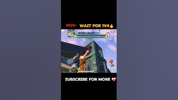 1v4 CLUTCH in 10 Seconds! 😱🔥 | Insane Reflexes #shorts #bgmi