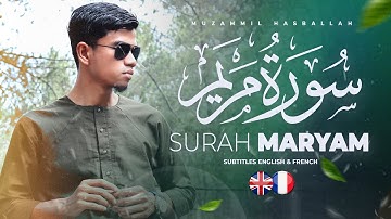 PEACEFULL HEART TOUCHING! QURAN SURAH MARYAM (Be Heaven) | MUZAMMIL HASBALLAH سورة مريم FRENCH ENG