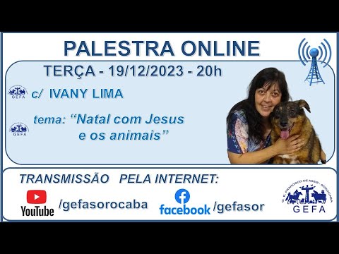 Assista: Palestra online - C/ IVANY LIMA (19/12/2023)
