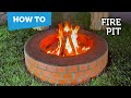 How to build a brick fire pit
