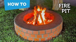 How to build a brick fire pit